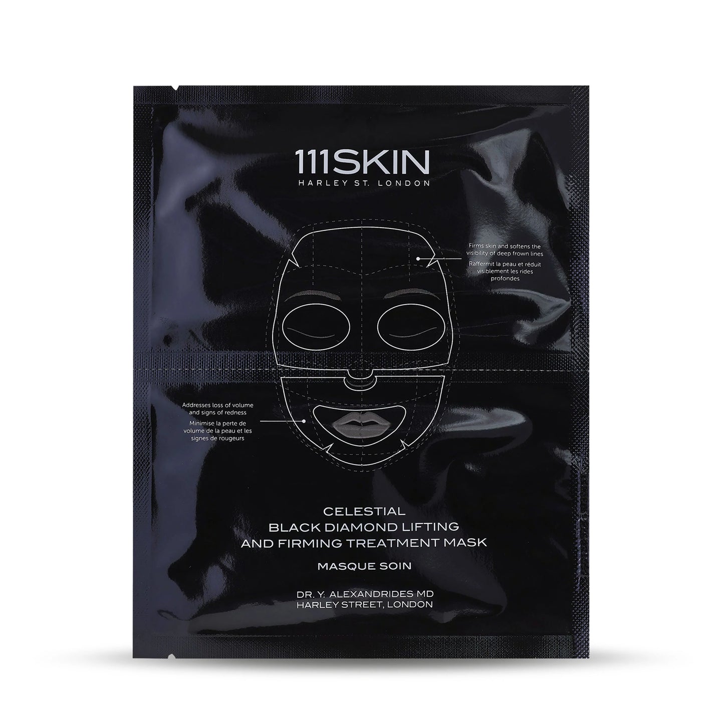 MASQUE VISAGE RAFFERMISSANT CELESTIAL BLACK DIAMOND